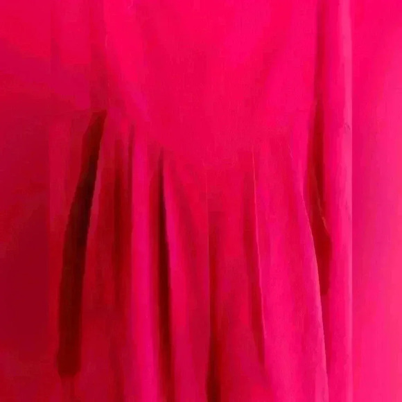 NWOT Button Overall Romper with Pockets, Red, Size Large - Picture 4 of 7